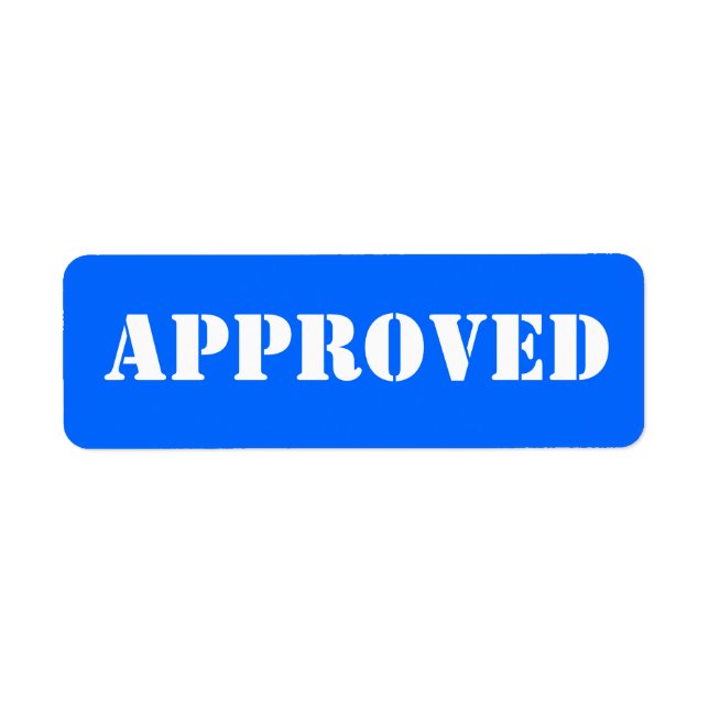 Etiqueta APROBADA (Frente)