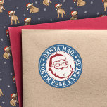 Etiqueta aprobada para el polo norte de Santa Seal<br><div class="desc">El retro lindo Santa Claus Seal - Entrega especial del Polo Norte Captura el encanto y la nostalgia de la temporada navideña con nuestro exquisito Pegatina Vintage Santa Claus. Diseñado para añadir una capa adicional de encanto a sus saludos festivos, regalos e invitaciones, este pegatina es una forma encantadora de...</div>