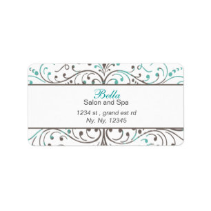 Etiqueta Aqua Flourish Estacionalidad De Negocios Personali
