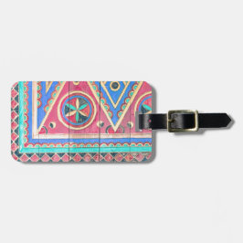 Etiqueta árabe tribal del bolso del viaje de la