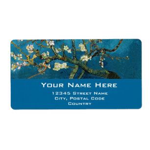 Etiqueta Árbol de almendras, Vincent van Gogh.