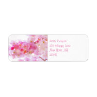 Árbol de cerezo japonés con flores rosadas pastele