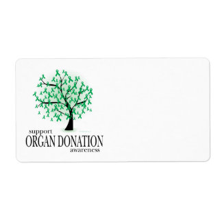 Etiqueta Árbol de donación de órganos