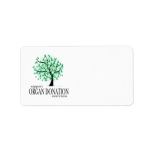 Etiqueta Árbol de la donación de órganos