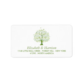 Etiqueta Árbol de la vida, matrimonio elegante