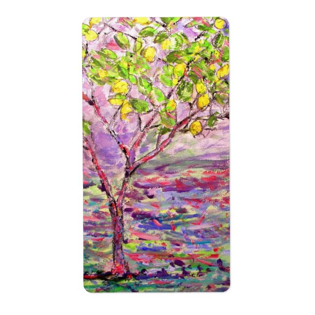 Etiqueta Árbol de limón (Frente)
