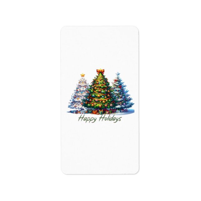 Etiqueta árbol de Navidad  (Frente)