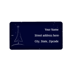 Etiqueta Árbol de Navidad abstracto moderno