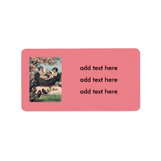 Etiqueta Árbol de nido de pájaro para niños pequeños