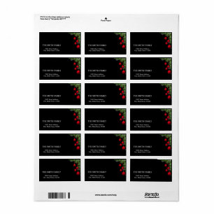 Etiqueta Árbol de oro de navidades con fondo negro