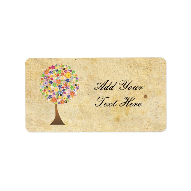 Etiqueta Árbol de vida (Frente)