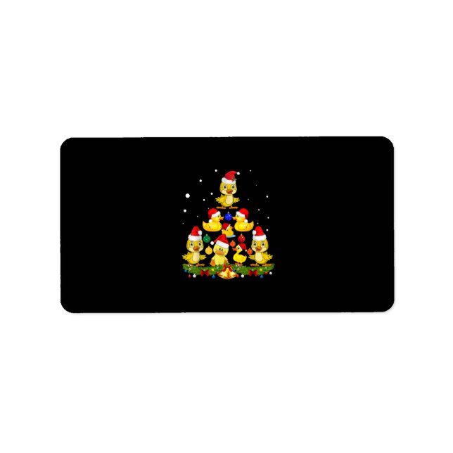 Etiqueta Árbol navideño (Frente)