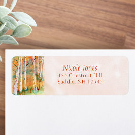 Etiqueta Árboles de agua de otoño