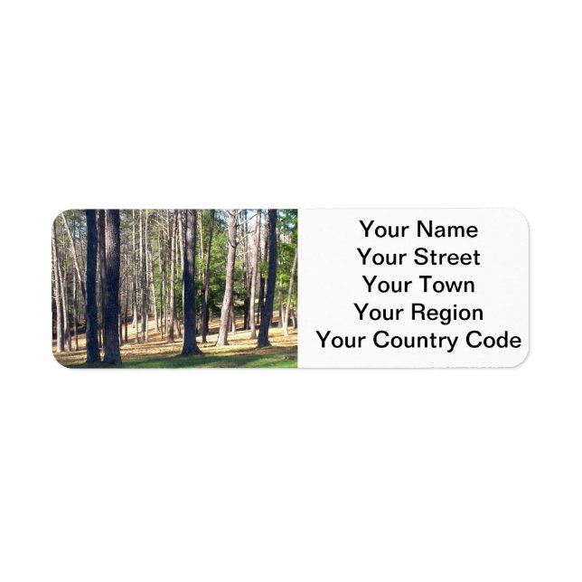 Etiqueta Árboles del parque (Frente)