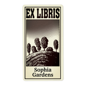 Etiqueta Árboles en una colina ex libris (filtrados)