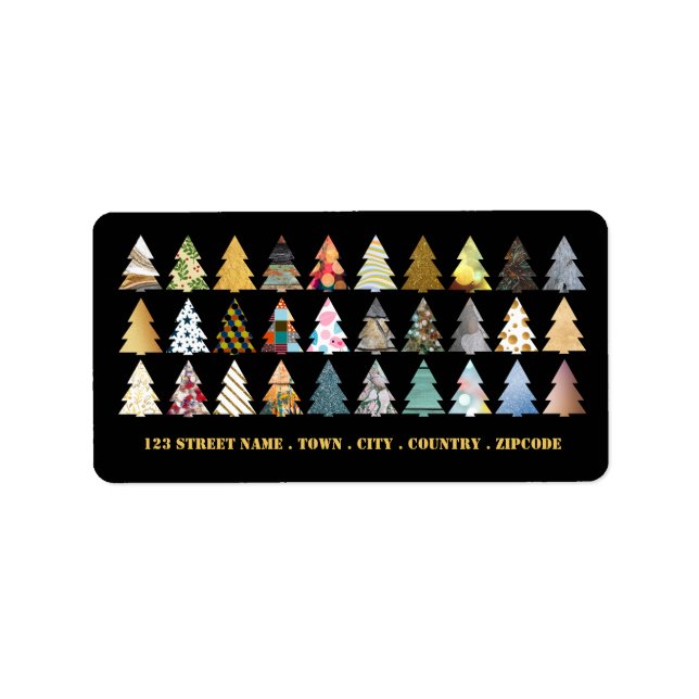 Etiqueta Árboles frutales, Navidades (Frente)