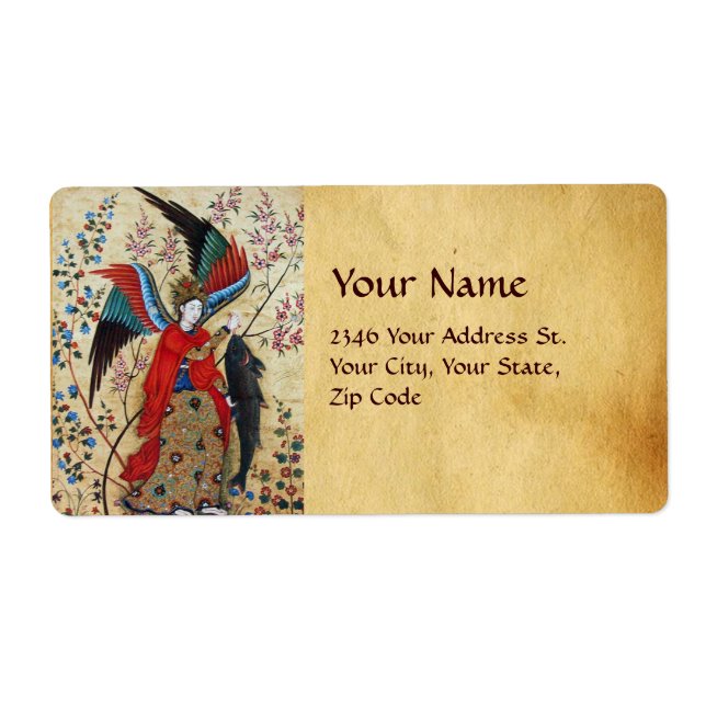 ETIQUETA ARCHANGEL RAPHAEL Y PARCHE DE PESCADO (Frente)