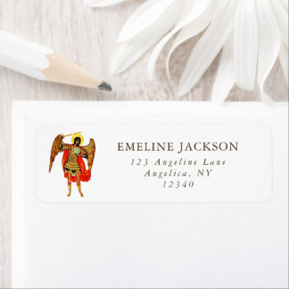 Etiqueta Archangel St Michael Bella Artes Guardian Angel