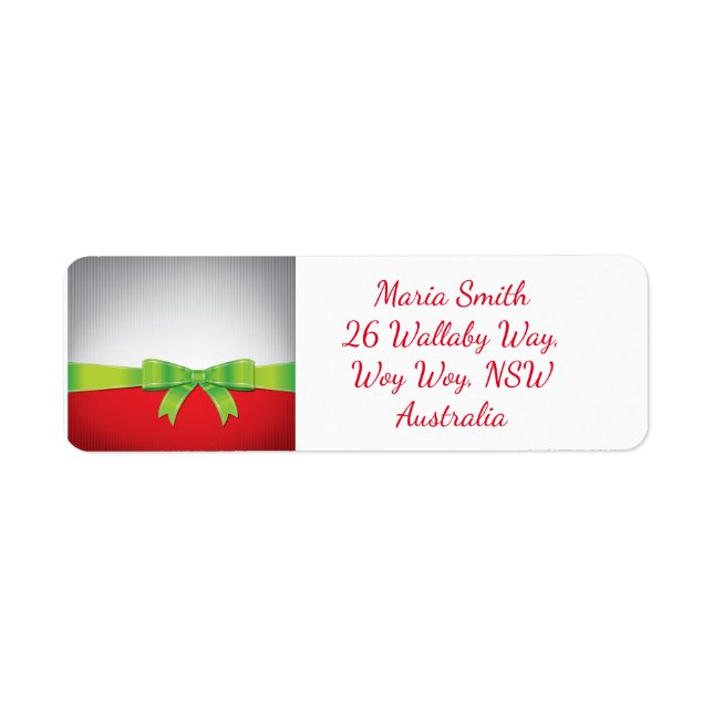 Etiqueta arco de navidades (Frente)