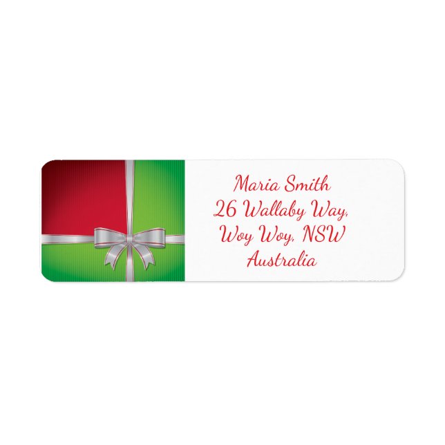 Etiqueta arco de navidades (Frente)