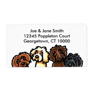 Etiqueta Arco iris de Labradoodle
