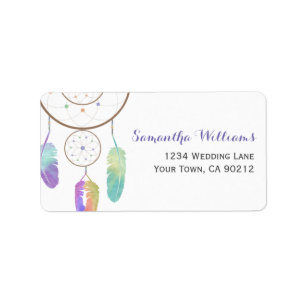 Etiqueta Arco iris Dreamcatcher de Boho