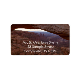 Etiqueta Arco Mesa del Parque Nacional Canyonlands