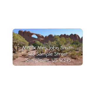 Etiqueta Arco Skyline en el Parque Nacional Arches