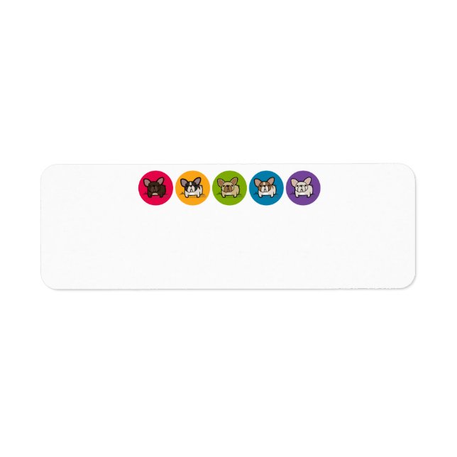 Etiqueta Arcoiris de Frenchie (Frente)