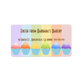 Etiqueta Arcoiris de pasteles