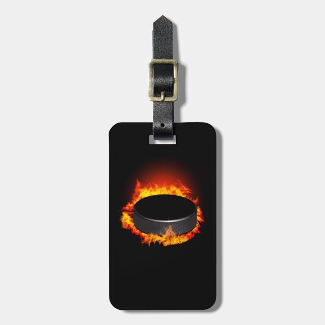 Etiqueta ardiente del equipaje del duende (Frente Vertical)
