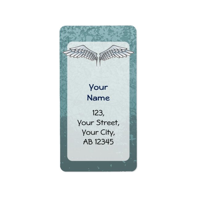 Etiqueta Areas grises azules (Frente)