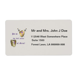 Etiqueta Armadura de Dios