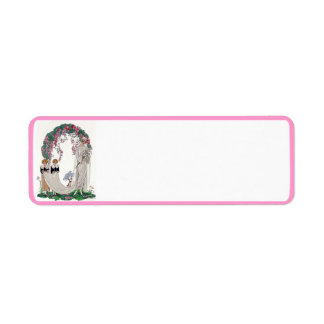 Etiqueta Art deco bride