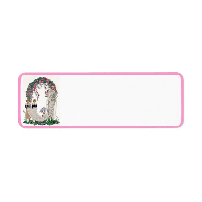 Etiqueta Art deco bride (Frente)