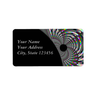 Etiqueta Art Deco Fractal