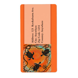 ETIQUETA ARTE AUSTRALIANO