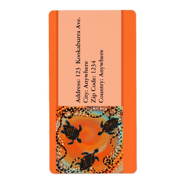 ETIQUETA ARTE AUSTRALIANO (Frente)