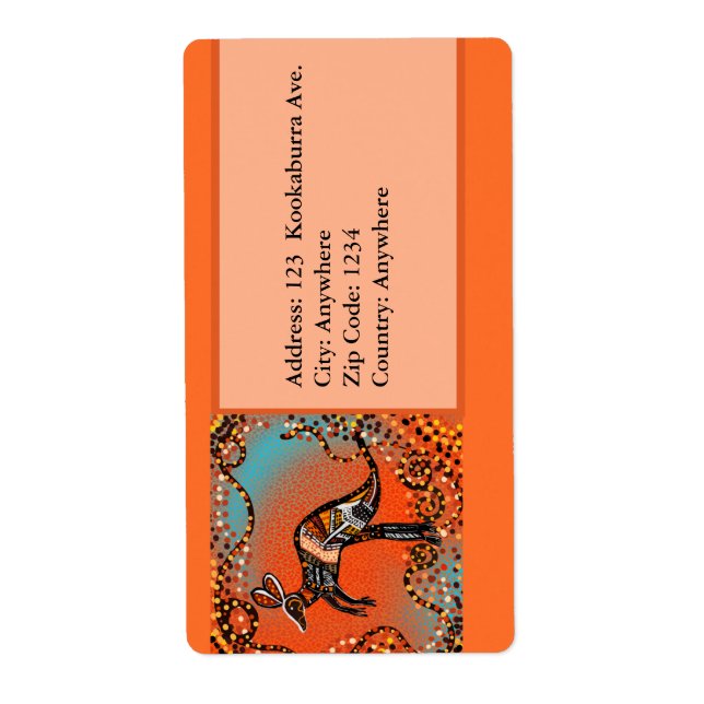 ETIQUETA ARTE AUSTRALIANO (Frente)