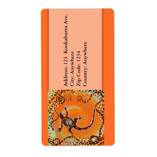 ETIQUETA ARTE AUSTRALIANO (Frente)