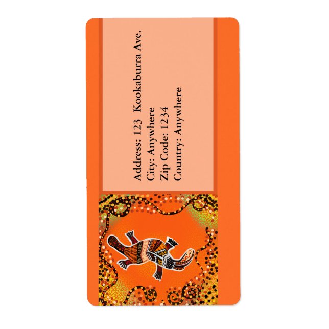 ETIQUETA ARTE AUSTRALIANO (Frente)