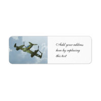 Arte de Aviación Militar de Avión de Guerra Vintag