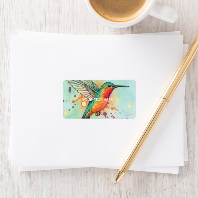 Etiqueta Arte de Colibrí (In situ)