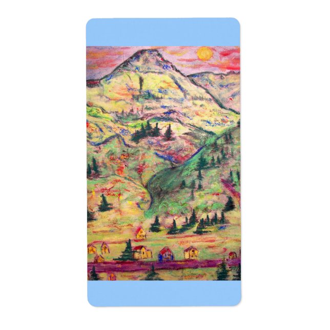Etiqueta arte de colorado (Frente)