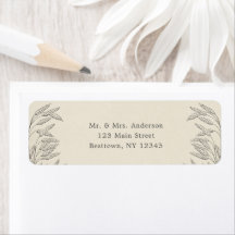 Arte de líneas de gramíneas vintage