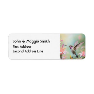 Etiqueta Arte de vida silvestre Hummingbird Garden