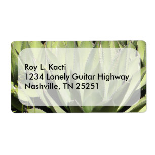 Etiqueta Arte fotográfico de naturaleza único de Agave