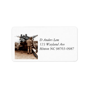 Etiqueta Artillerymen Africano-Estadounidense WWII