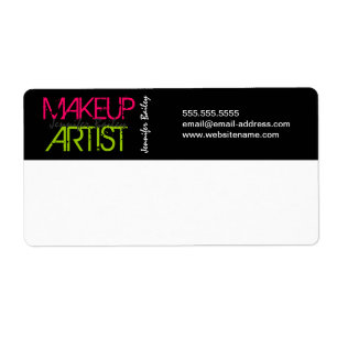 Etiqueta Artista de maquillaje audaz