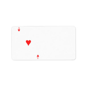 Etiqueta As de corazones